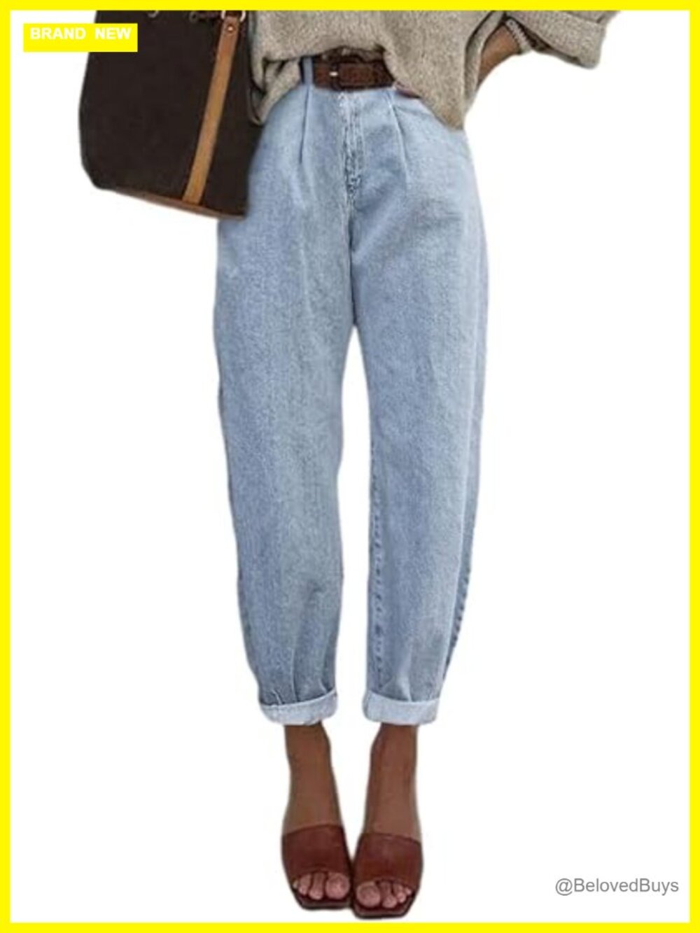 High Waisted Baggy Boyfriend Barrel Jeans